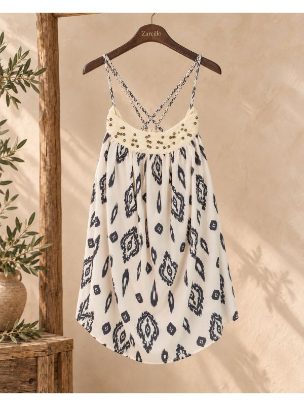 Vestido mini cruzado