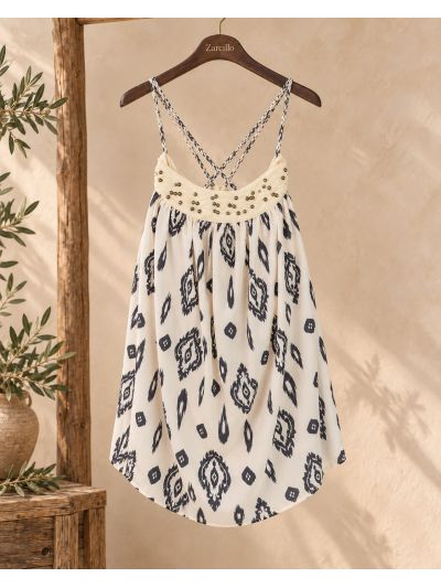 Vestido mini cruzado