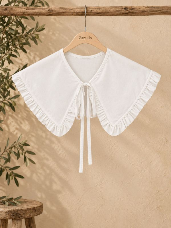 Cuello de camisa bebé blanco