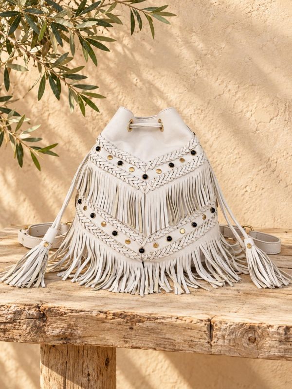 Bolso convertible blanco. Piticuiti.