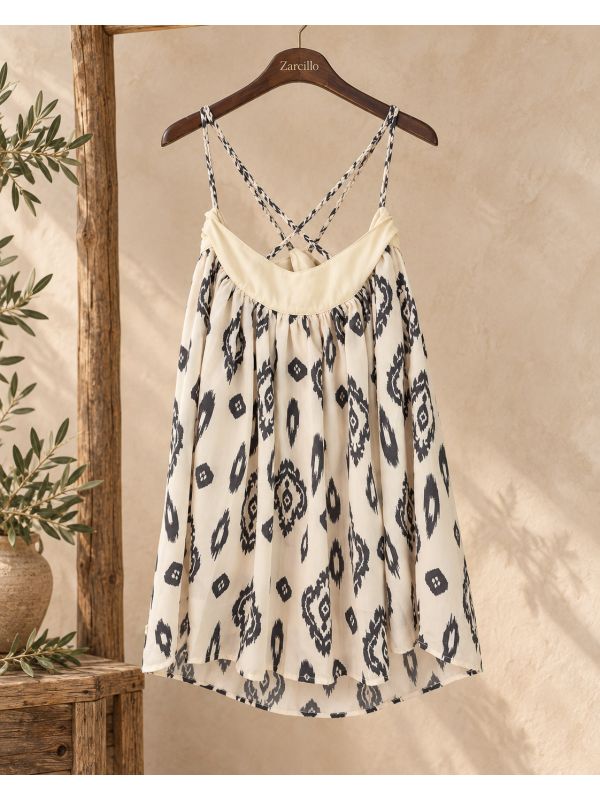Vestido mini cruzado