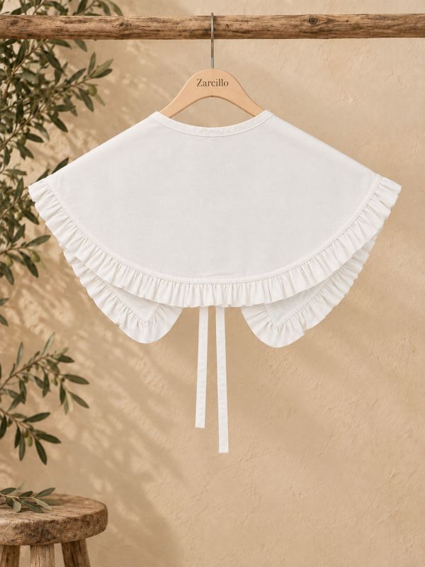 Cuello de camisa bebé blanco