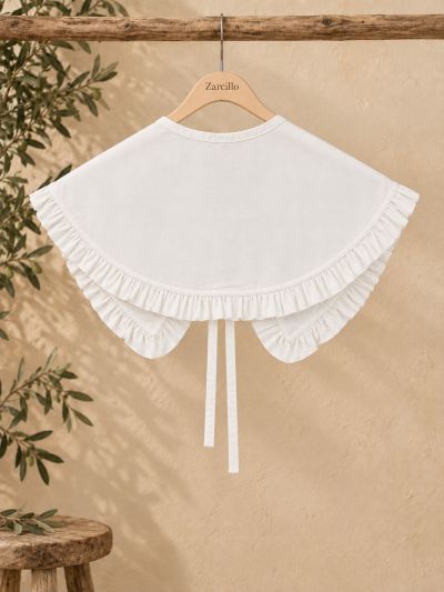 Cuello de camisa bebé blanco