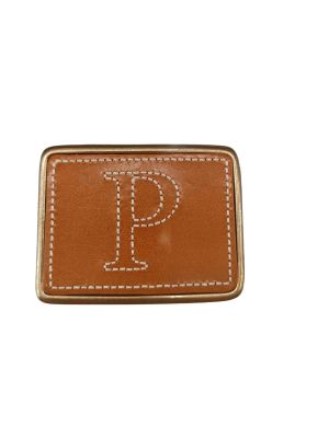 Hebilla inicial bordada P