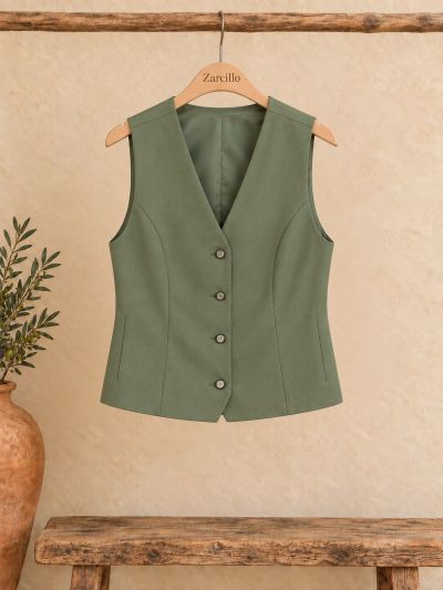 Chalequillo verde vintage