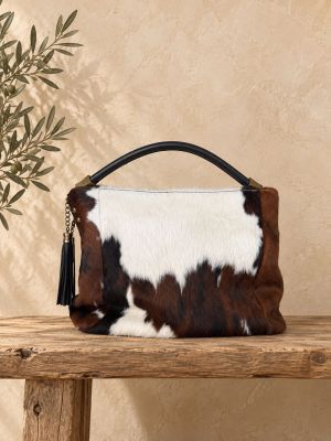 Bolso piel de vaca grande.