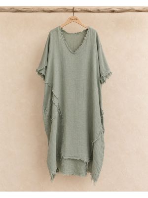 Blusa verde caqui sin mangas 2