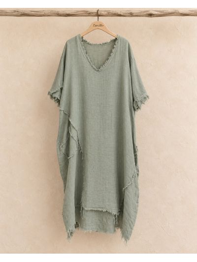 Blusa verde caqui sin mangas