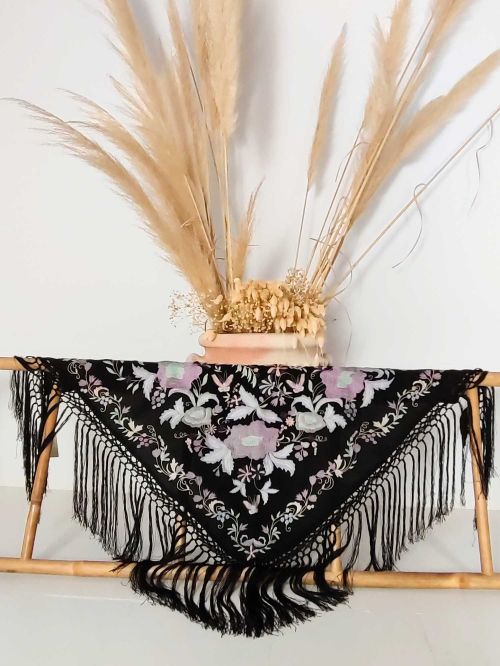 Mantón Sol negro