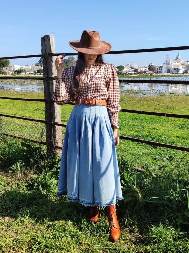 Bota hípica con cordones 2